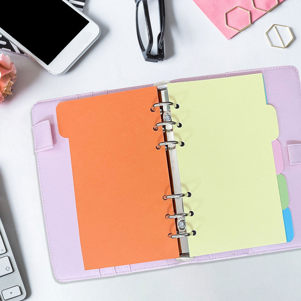 Index Tab Divider - 30Pcs Plastic Tab Dividers Colored Index
