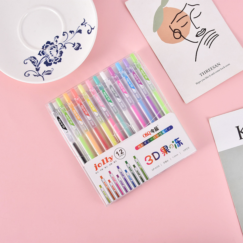 3D Three-dimensional Jelly Pen - огляд і ціна Gel Ink Pen Set