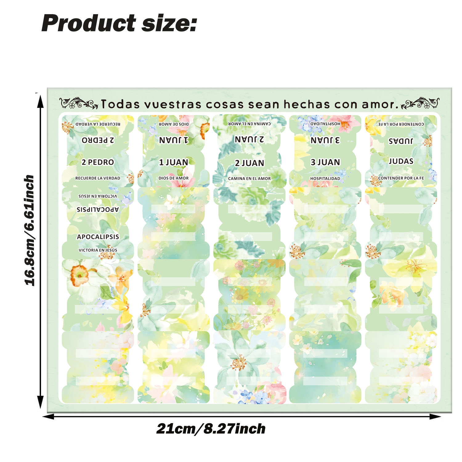 80pcs Spanish Bible Tabs-Soul  - огляд і ціна Index Tab Divider
