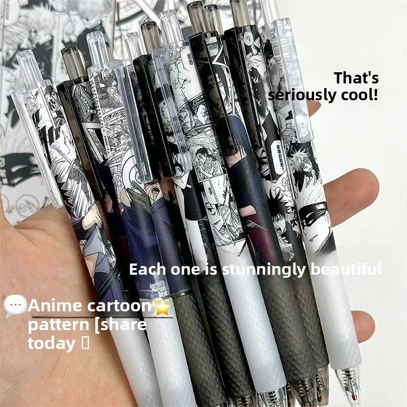 Anime Naruto Gel Pen Cute Cart - огляд і ціна Gel Ink Pen Set