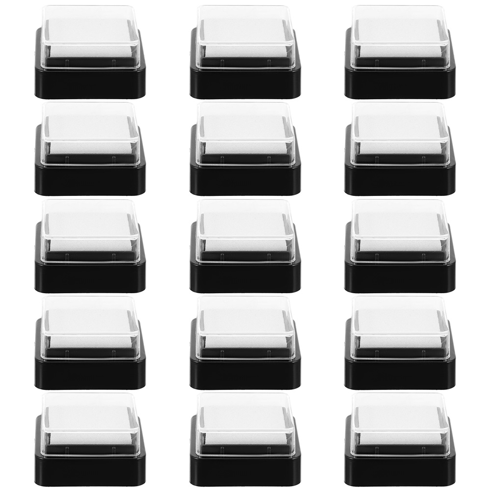 15pcs Ink Pads Ink Pads Blank  - огляд і ціна Self Inking Stamp