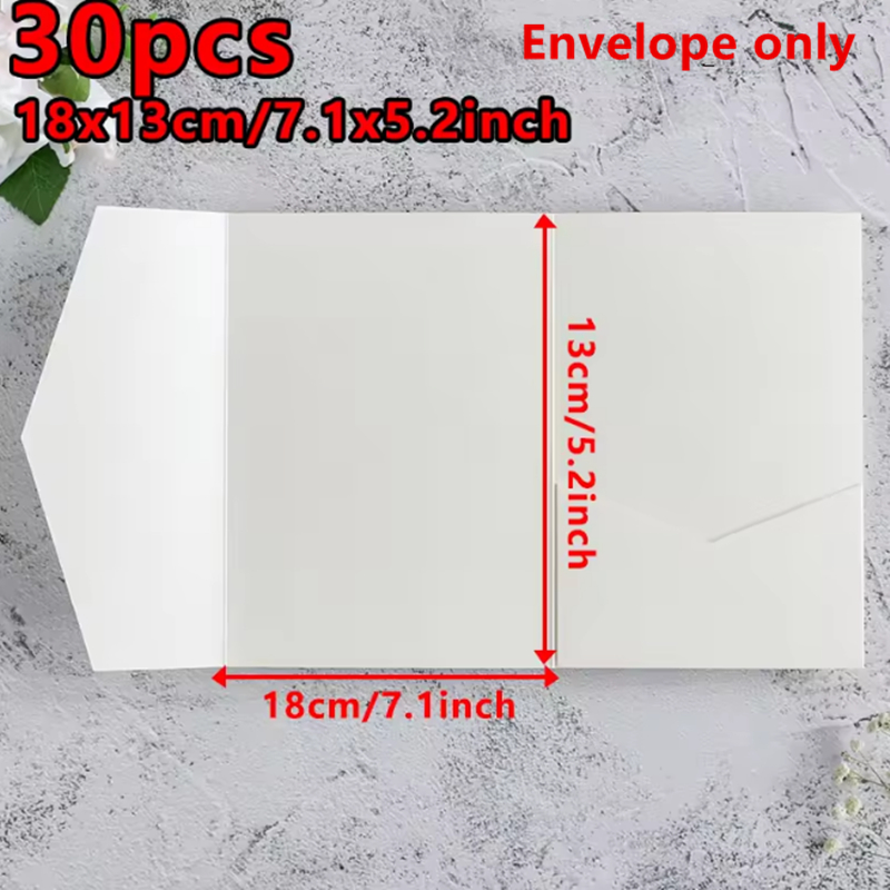30pcs 18x13cm Green Envelopes  - огляд і ціна Stationery Supplies Business