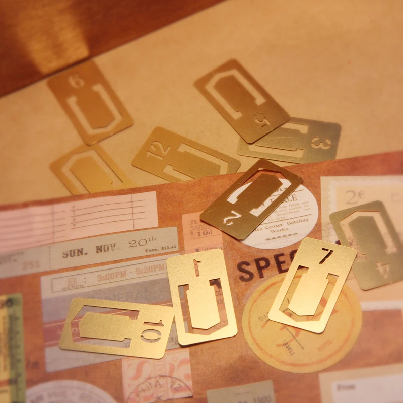 12 Pcs/lot Vintage Copper Book - огляд і ціна Stationery Office And School Supply Stores