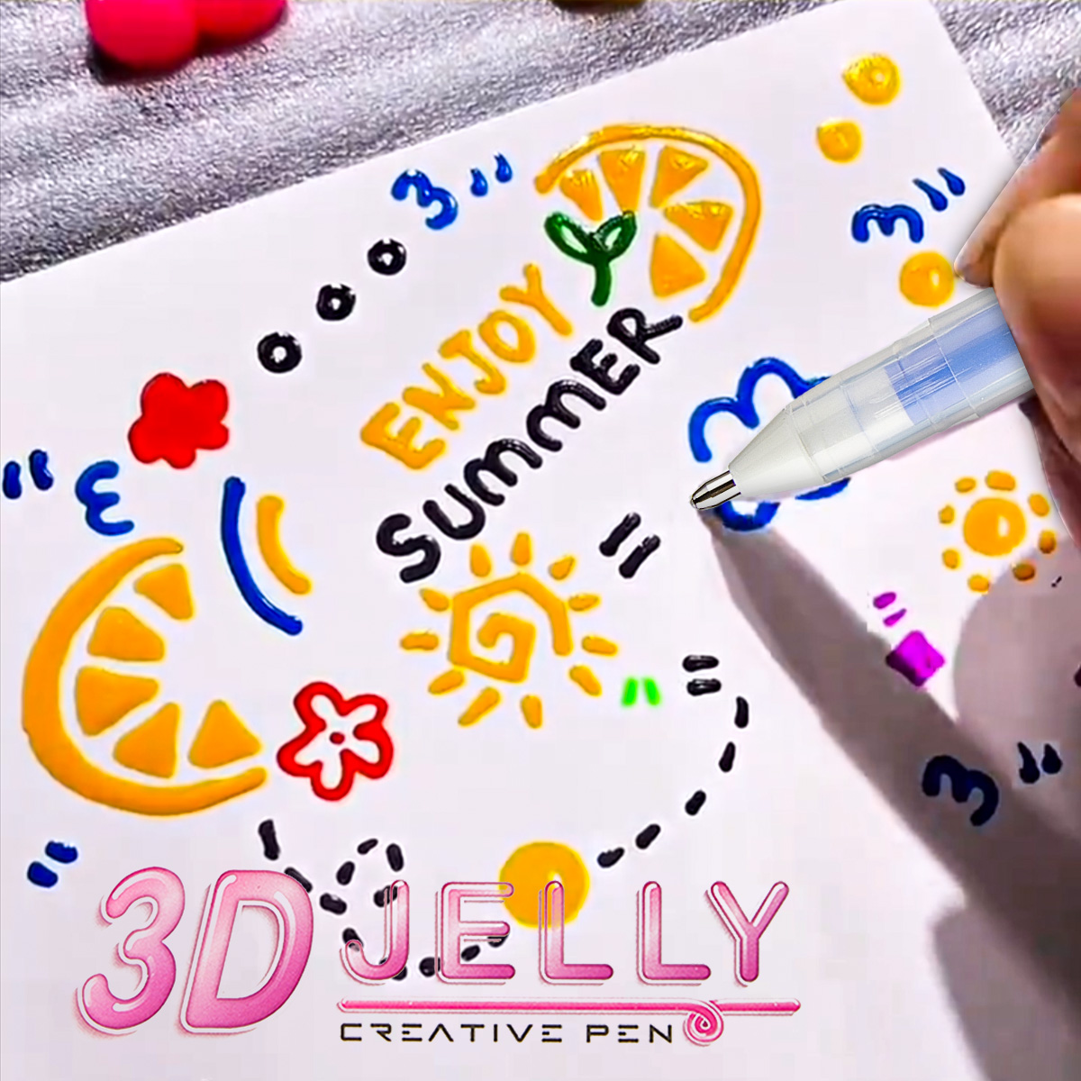 SHANDS 12PCS 3D Jelly Gel Pens - огляд і ціна Gel Ink Pen Set