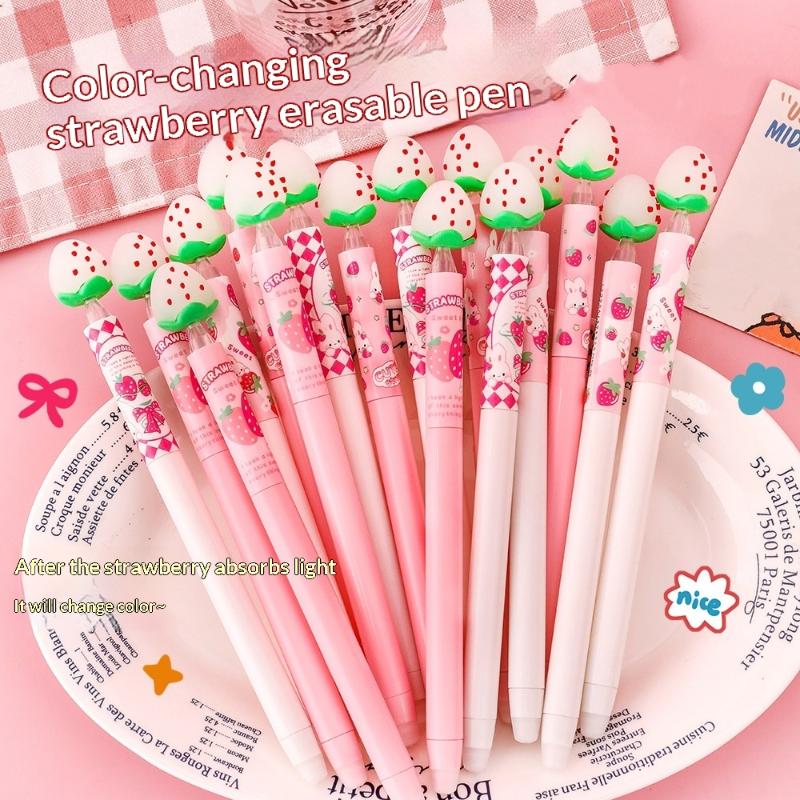 Strawberry Design Erasable Gel - огляд і ціна Gel Ink Pen Set