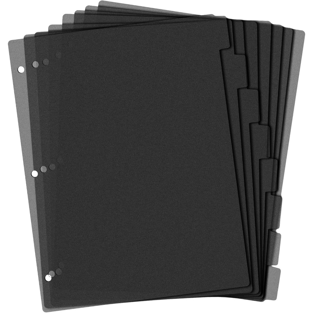 8 Tab Black Plastic Binder Div - огляд і ціна Index Tab Divider