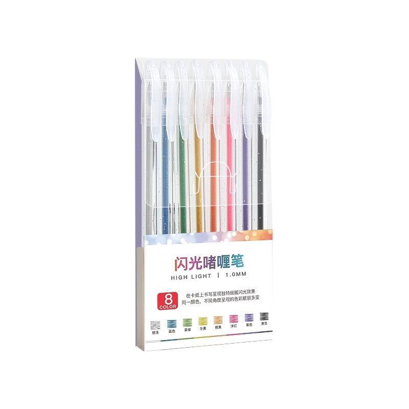 8/12/18 Colors Glitter Gel Pen - огляд і ціна Gel Ink Pen Set