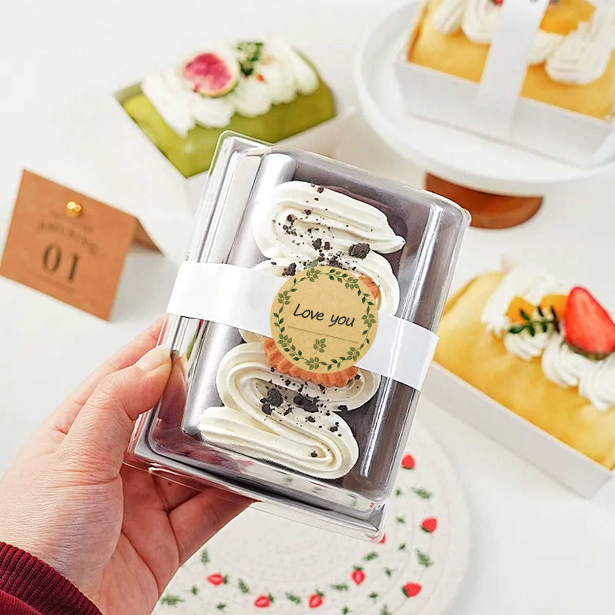 JCAC 500pcs/roll Blank Writabl - огляд і ціна Sticker Label Roll