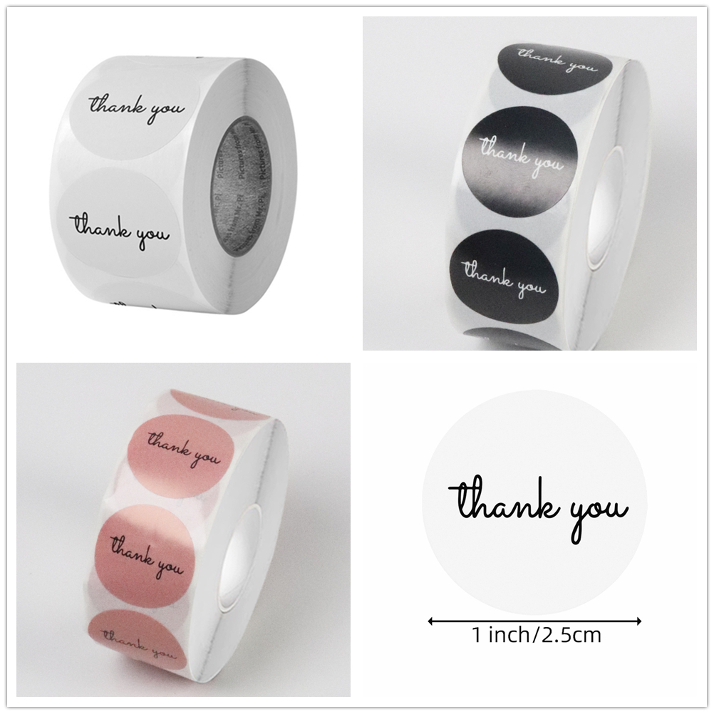 500 Thank You Stickers Roll 25 - огляд і ціна Sticker Label Roll