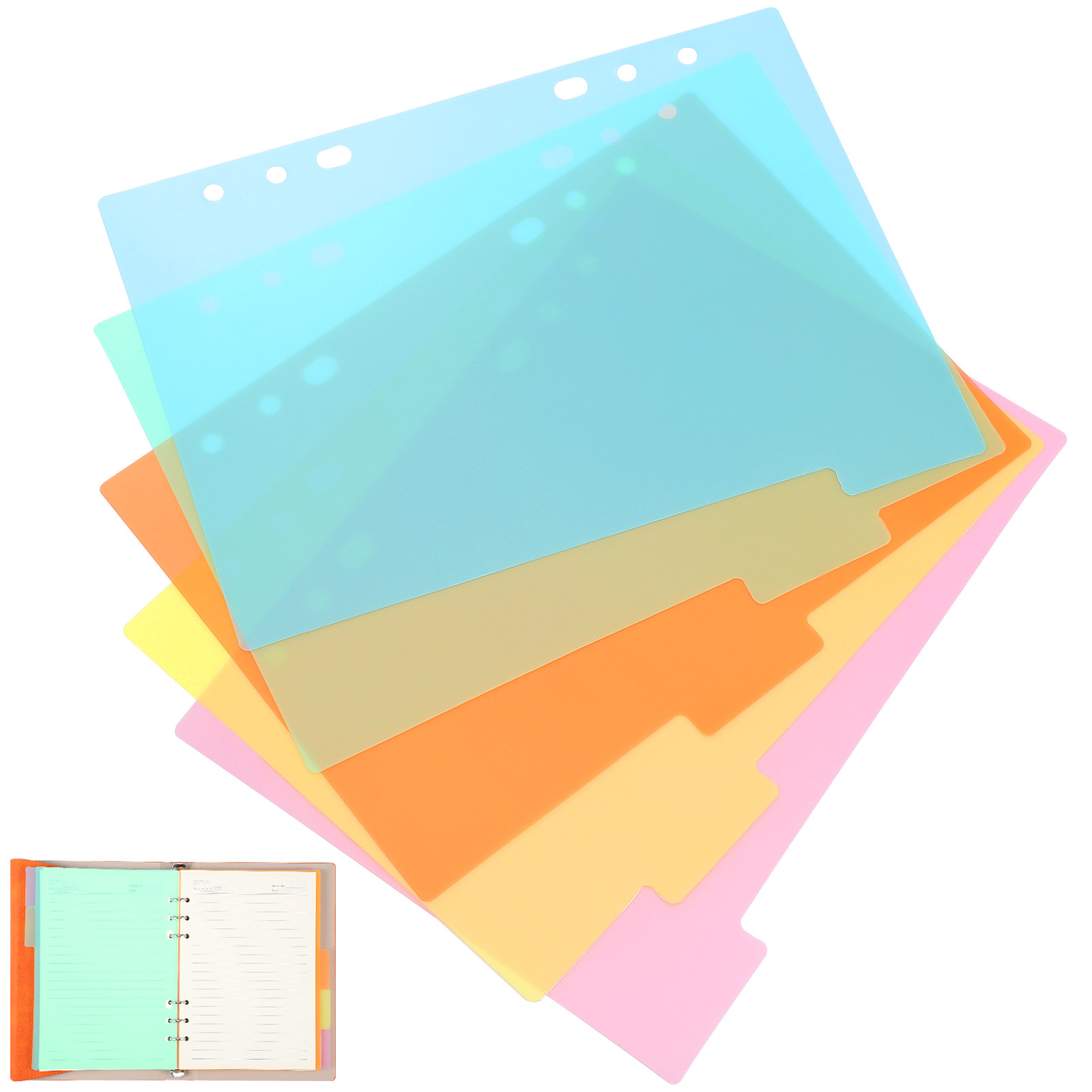 10Pcs Smooth Flexible Plastic  - огляд і ціна Index Tab Divider