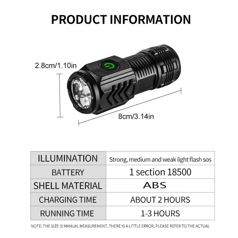 Mini 3LED Flashlight With Pen  - огляд і ціна Stationery Supply