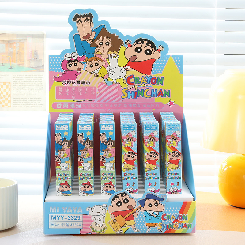 6Pcs Cartoon Crayon Shin-Chan  - огляд і ціна Office Stationery And Supply