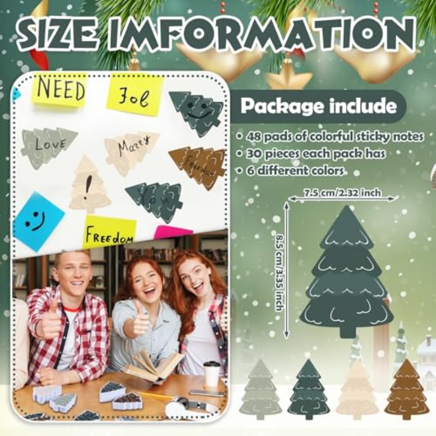 48 Pads 1440 Sheets Christmas  - огляд і ціна Memo Pad Sticky