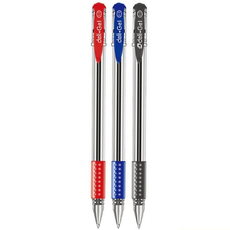 Deli 0.5mm Black Red Blue Ink  - огляд і ціна Stationery Office And School Supply Stores